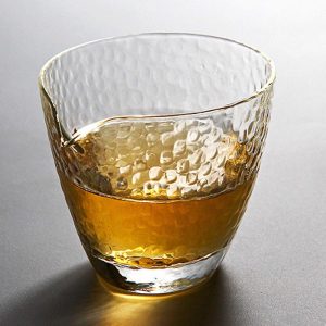 Чахай скляний круглий в горошок 220мл №4