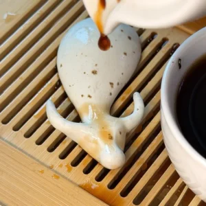 Керамічна фігурка бик малий рябий №5