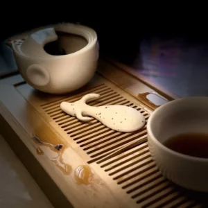 Керамічна фігурка бик малий рябий №6