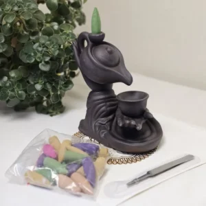 Керамічна підставка водоспад під рідкий дим дань гармонії, темна №1