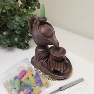 Керамічна підставка водоспад під рідкий дим дань гармонії, шоколадна №4