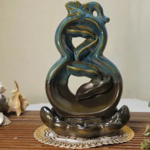 Керамічна підставка водоспад під рідкий дим Гарбуз №2