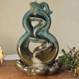 Керамічна підставка водоспад під рідкий дим Гарбуз №6