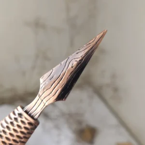 Чайний ніж металевий рибна луска мідний №4