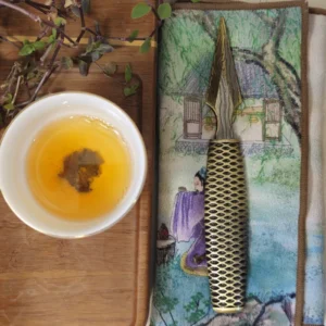 Чайний ніж металевий рибна луска латунний №5