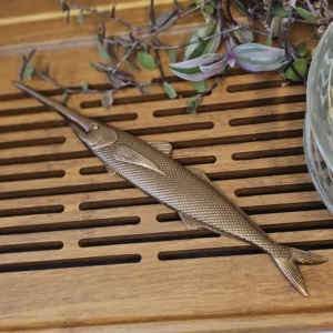 Чайне шило металеве риба-меч мідна №3