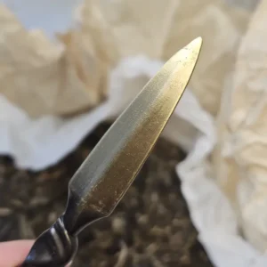 Чайний ніж металевий колос воронений латунний №3