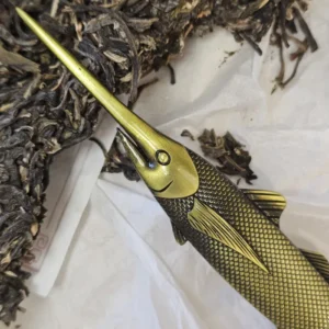 Чайне шило металеве риба-меч латунна №3