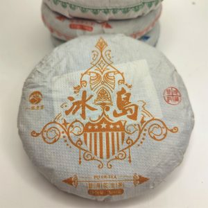 Шен пуер 5*100г 2022року п'ять деревень Ісландської гори Учжайгоу з Шуанцзян№5