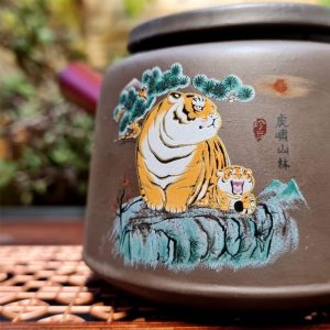 Набір тигр Tiger з чайником 180мл та 6 піалами 45мл№7