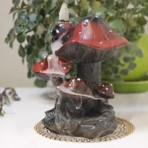 Композитна підставка для пахощів Мухомор, водоспад рідкий дим №8