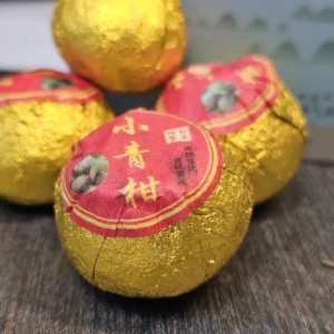 Чай Сяо Цин Ган – Шу Пуер 500г 2025року у зеленому мандарині у жестяній коробці №8