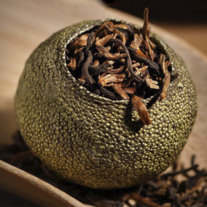 Чай Сяо Цин Ган – Шу Пуер 500г 2025року у зеленому мандарині у жестяній коробці №5