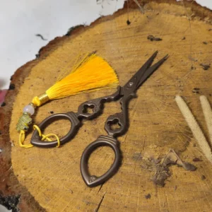 Японські вінтажні ножиці для чаю Подвійне щастя, мідь №1