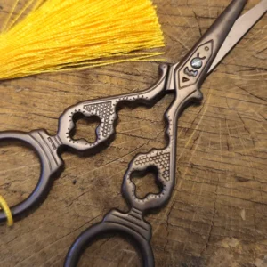 Японські вінтажні ножиці для чаю Подвійне щастя, мідь №2