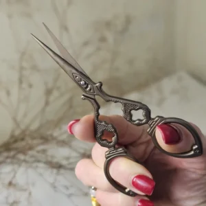 Японські вінтажні ножиці для чаю Подвійне щастя, мідь №4