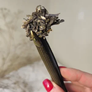 Чайний пінцет Рибка достатку, латунь №8