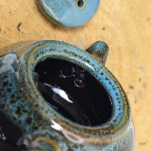 Набір барвисті моменти, чайник 150мл та 4 піали по 40мл, синя коробка №3