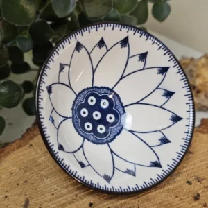 Піала 70мл біло-синя з широким верхом №34 від Лу Чжаньюань №1