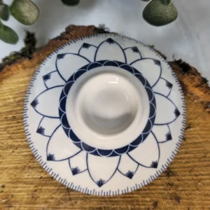 Піала 70мл біло-синя з широким верхом №34 від Лу Чжаньюань №2