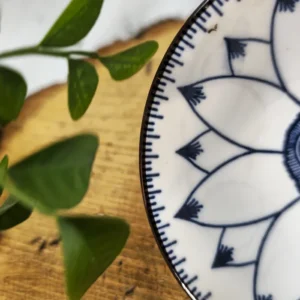 Піала 70мл біло-синя з широким верхом №34 від Лу Чжаньюань №4