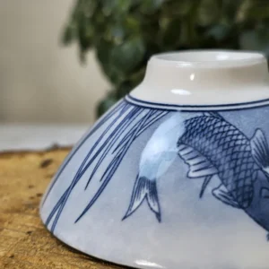 Піала 70мл біло-синя з широким верхом №36 від Лу Чжаньюань №3