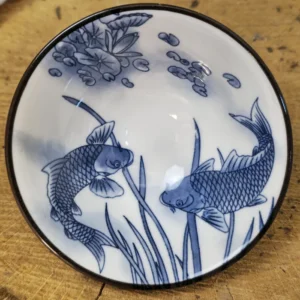 Піала 70мл біло-синя з широким верхом №36 від Лу Чжаньюань №4