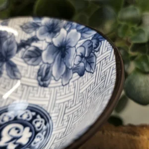 Піала 70мл біло-синя з широким верхом №33 від Лу Чжаньюань №3