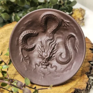 Майстер піала 60мл вогняний дракон з фіолетової глини, темна №1