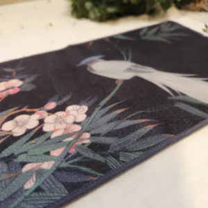 Серветка чайна Птах на гілці, мікрофібра 28х15см №1