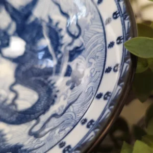 Піала 70мл біло-синя з широким верхом №42 від Лу Чжаньюань №4