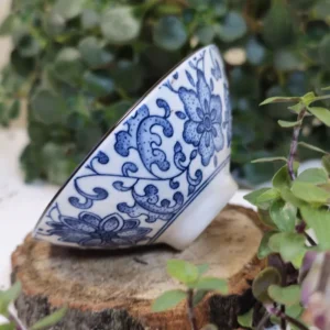 Піала 70мл біло-синя з широким верхом №41 від Лу Чжаньюань №2