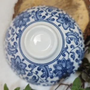 Піала 70мл біло-синя з широким верхом №41 від Лу Чжаньюань №4