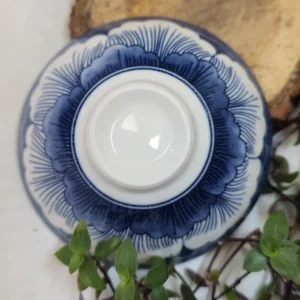 Піала 70мл біло-синя з широким верхом №40 від Лу Чжаньюань №3