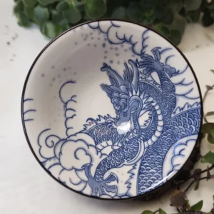 Піала 70мл біло-синя з широким верхом №39 від Лу Чжаньюань №1