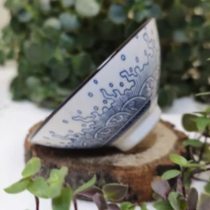 Піала 70мл біло-синя з широким верхом №39 від Лу Чжаньюань №2