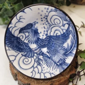 Піала 70мл біло-синя з широким верхом №38 від Лу Чжаньюань №1