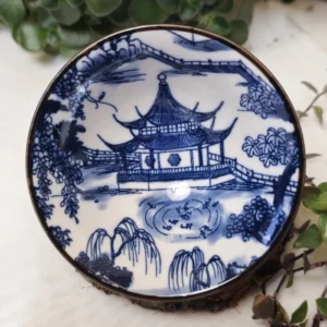 Піала 70мл біло-синя з широким верхом №37 від Лу Чжаньюань №1