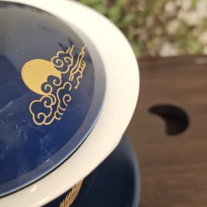 Гайвань фаянсова 175мл синя – шукаючий лелека №2