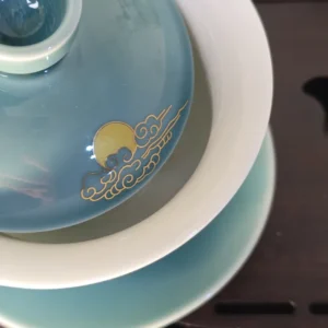 Гайвань фаянсова 175мл бірюзова – шукаючий лелека №3