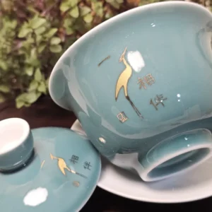 Гайвань фаянсова 175мл бірюзова – погляд лелеки №4