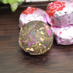 Чай Шу пуер з пелюстками півонії 5г Сяо То, ваговий 1кг №1