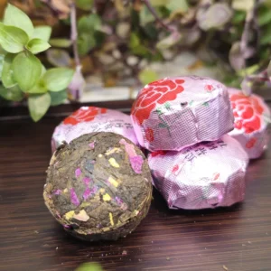 Чай Шу пуер з пелюстками півонії 5г Сяо То, поштучно №2