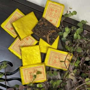 Чай Шу пуер 6г 2025р палацовий Сяо То золота цеглинка, ваговий 1кг №3