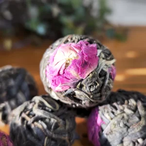 Чай Шен пуер 6-8г з квіткою троянди, перлина дракона, поштучно №2