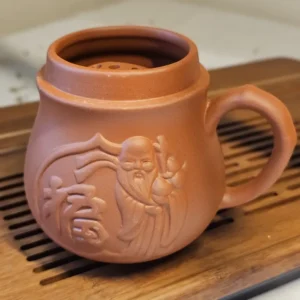 Чайний заварник самотній воїн монах світлий 250мл з піалою №3