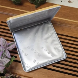 Чай білий Фудін 30г 2023року Шоу мей з цедрою мандарина у залізному футлярі №3