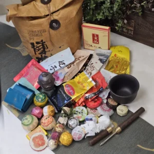 Подарунковий великий чайний набір Чайний ритуал, в крафтовій сумочці №8