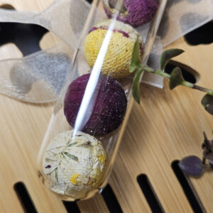 Чай 18г квіткова перлина дракона ручної роботи, скляна колба №3