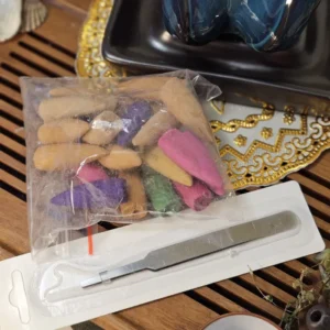 Керамічна підставка водоспад під рідкий дим, примарні думки в глазурі №2